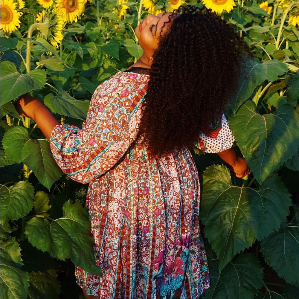 Print maxi dress